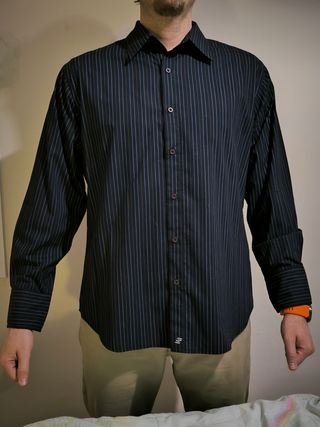 Camisa de fiesta negra talla XL