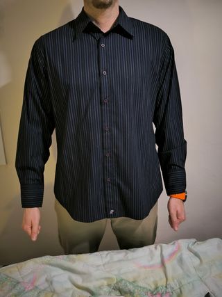 Camisa de fiesta negra talla XL