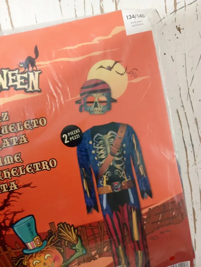 Disfraz de pirata esqueleto