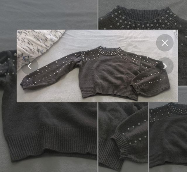 Jersey gris perlas shein