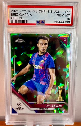 ⚽ Cromo numerado 25 de 75 ERIC GARCIA 👉 PSA 10
