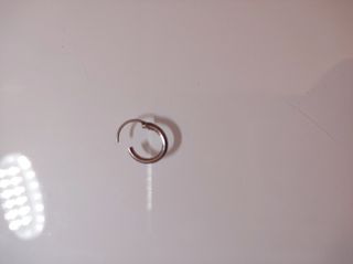 Piercing aro plateado