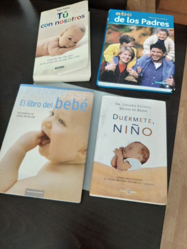 Lote de 4 libros crianza bebés.