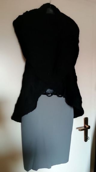 Gonna vintage y2K ,grigia e elasticizzata tg S