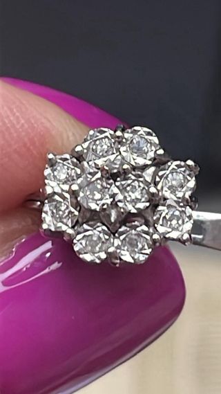 Pendientes diamantes oro blanco