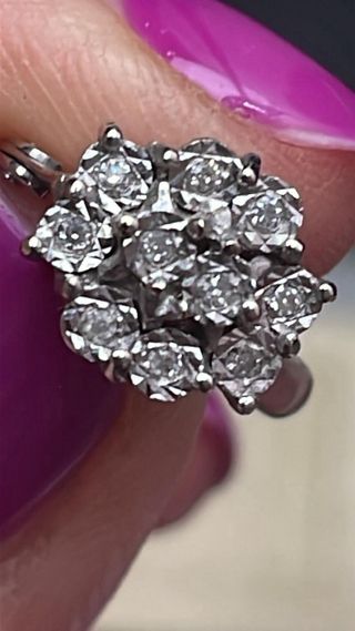Pendientes diamantes oro blanco