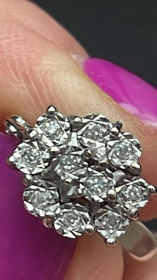 Pendientes diamantes oro blanco