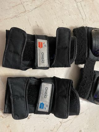 Pack de patines con protecciones muy buen estado.