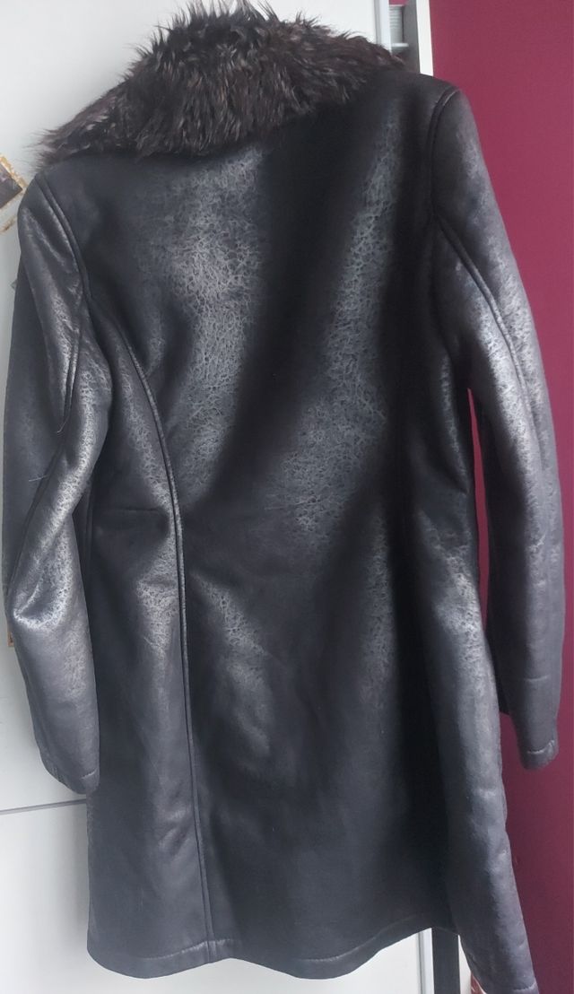 ISACO Giacca in pelle nero taglia 46(IT)