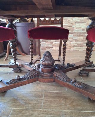 Mesa madera castaño
