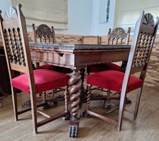 Mesa madera castaño