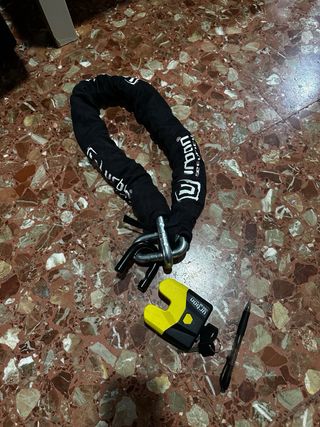 Candado de Moto cadena antirrobo NUEVA SIN USO
