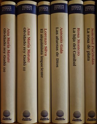 6 libros de Narrativa Española actual