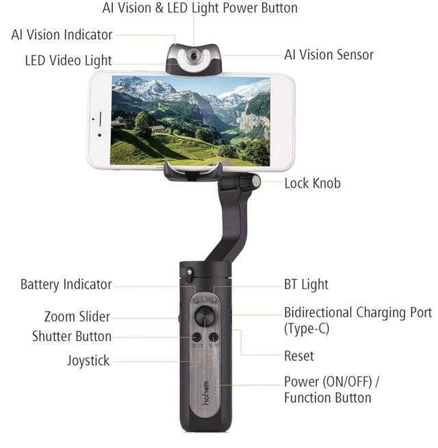 Gimbal Hohem iSteady V2 AI
