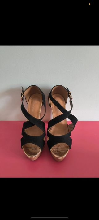 Tacones altos madera 
