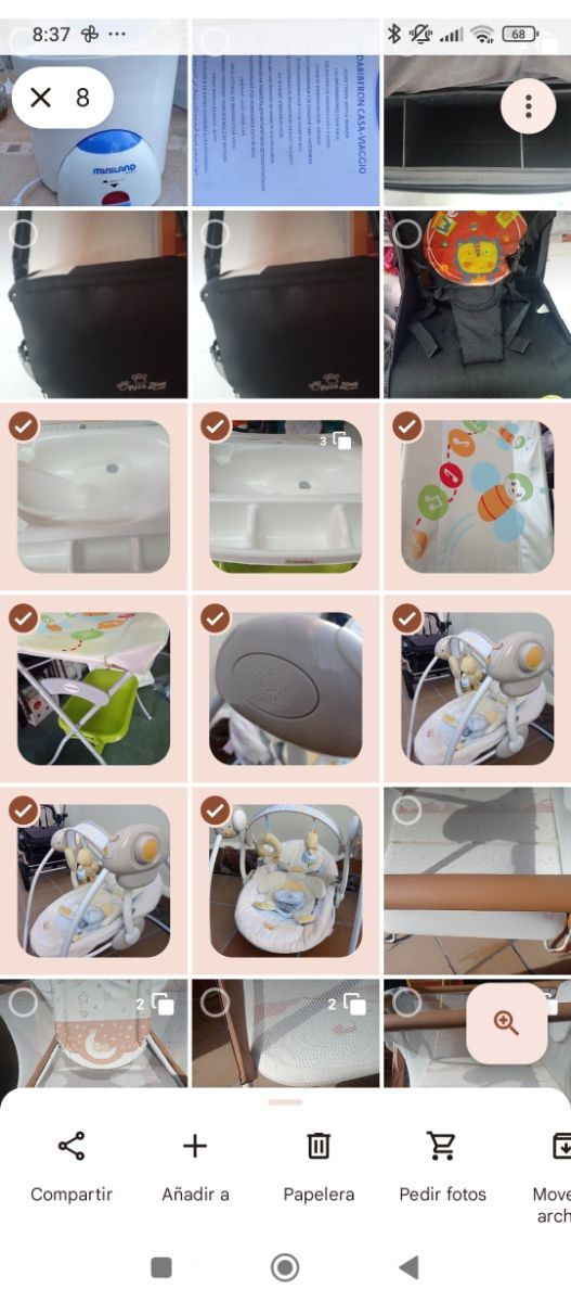 Bañera bebe y columpio