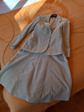 completo donna giacca e gonna velluto millerighe b