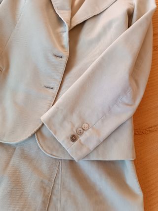 completo donna giacca e gonna velluto millerighe b