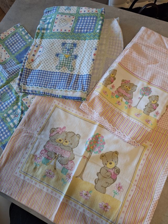 2 Lenzuola per bambini flanella