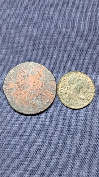 Lote monedas cobre España 