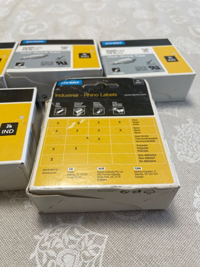 Heat shrink tube DYMO etichette termorestringenti