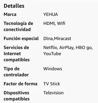 Adaptador Miracast a estrenar.Incluye instrucci