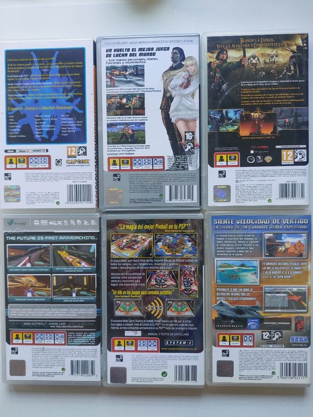 Lotto di giochi per Psp.