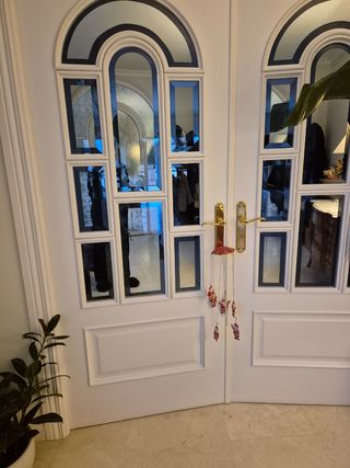 Puertas dobles de madera