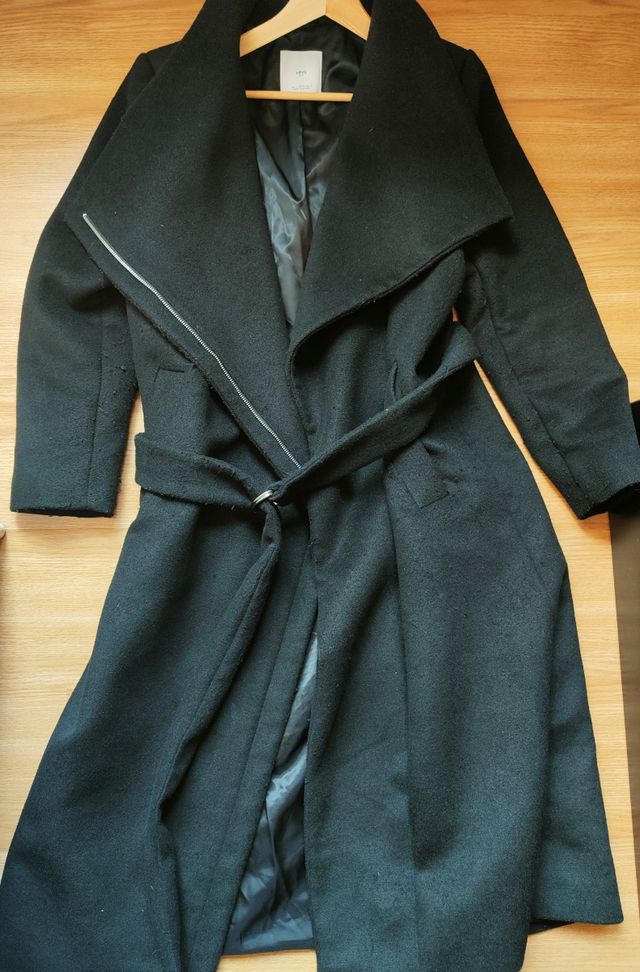 Abrigo largo de Mango suit negro