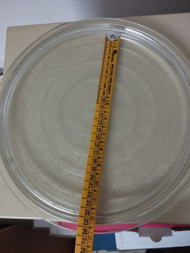Piatto in vetro per forno microonde