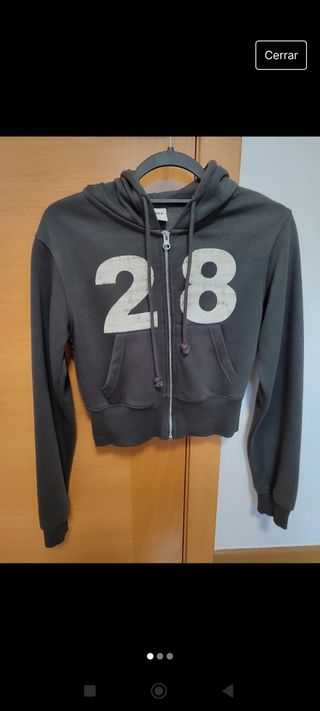 Sudadera corta Bershka