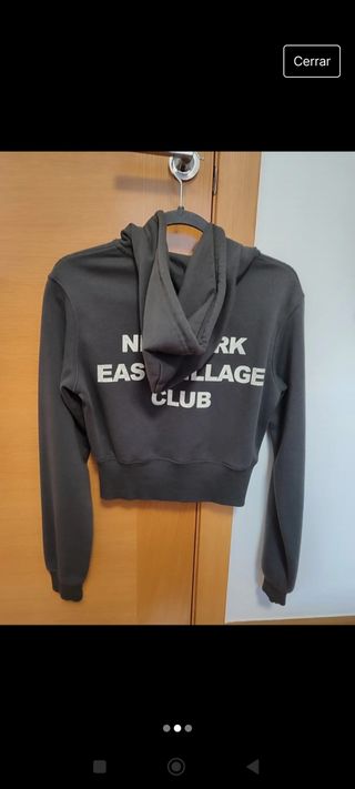 Sudadera corta Bershka