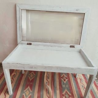 Tavolino bacheca rettangolare legno 