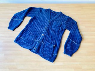 Cardigan blu SP1 cotone cashmere taglia 8 anni