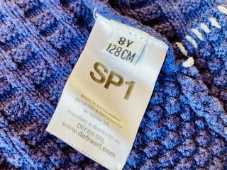 Cardigan blu SP1 cotone cashmere taglia 8 anni