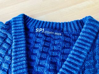 Cardigan blu SP1 cotone cashmere taglia 8 anni