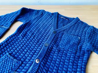 Cardigan blu SP1 cotone cashmere taglia 8 anni