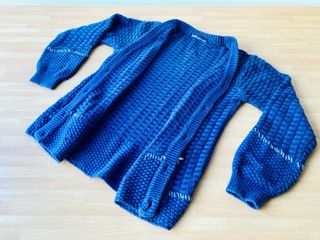 Cardigan blu SP1 cotone cashmere taglia 8 anni