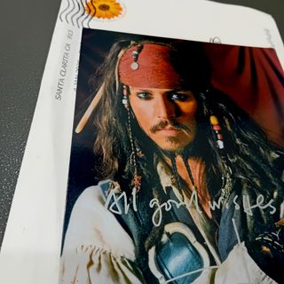 Johnny Depp Autografo autograph signed autentico