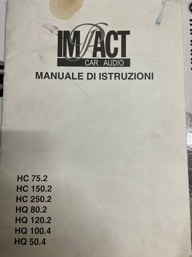 Amplificatore auto Impact HQ 50.4