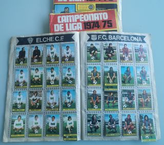 Liga 1974-75. Lote 3 álbumes. 2completos