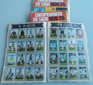 Liga 1974-75. Lote 3 álbumes. 2completos