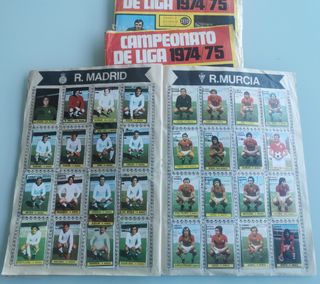 Liga 1974-75. Lote 3 álbumes. 2completos