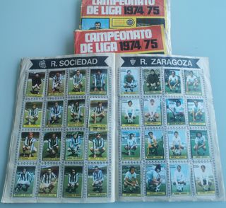 Liga 1974-75. Lote 3 álbumes. 2completos