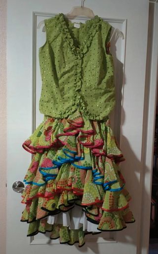 flada y 2 camisas de flamenca talla 40