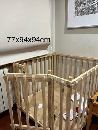 Parque de madera / corral para bebe 