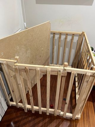 Parque de madera / corral para bebe 