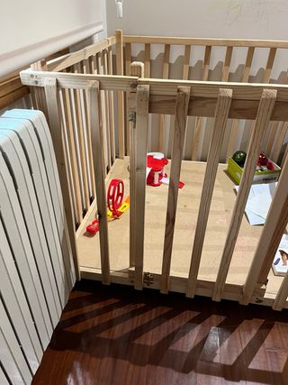 Parque de madera / corral para bebe 