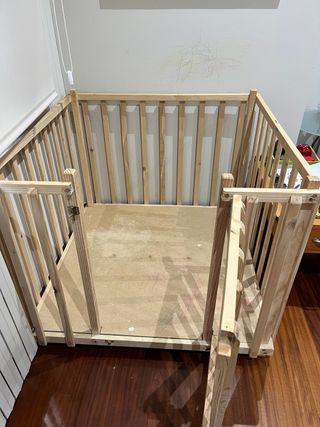 Parque de madera / corral para bebe 