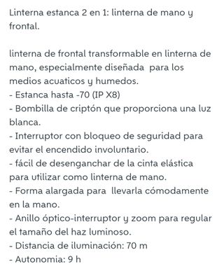 Linterna submarinismo PETZL